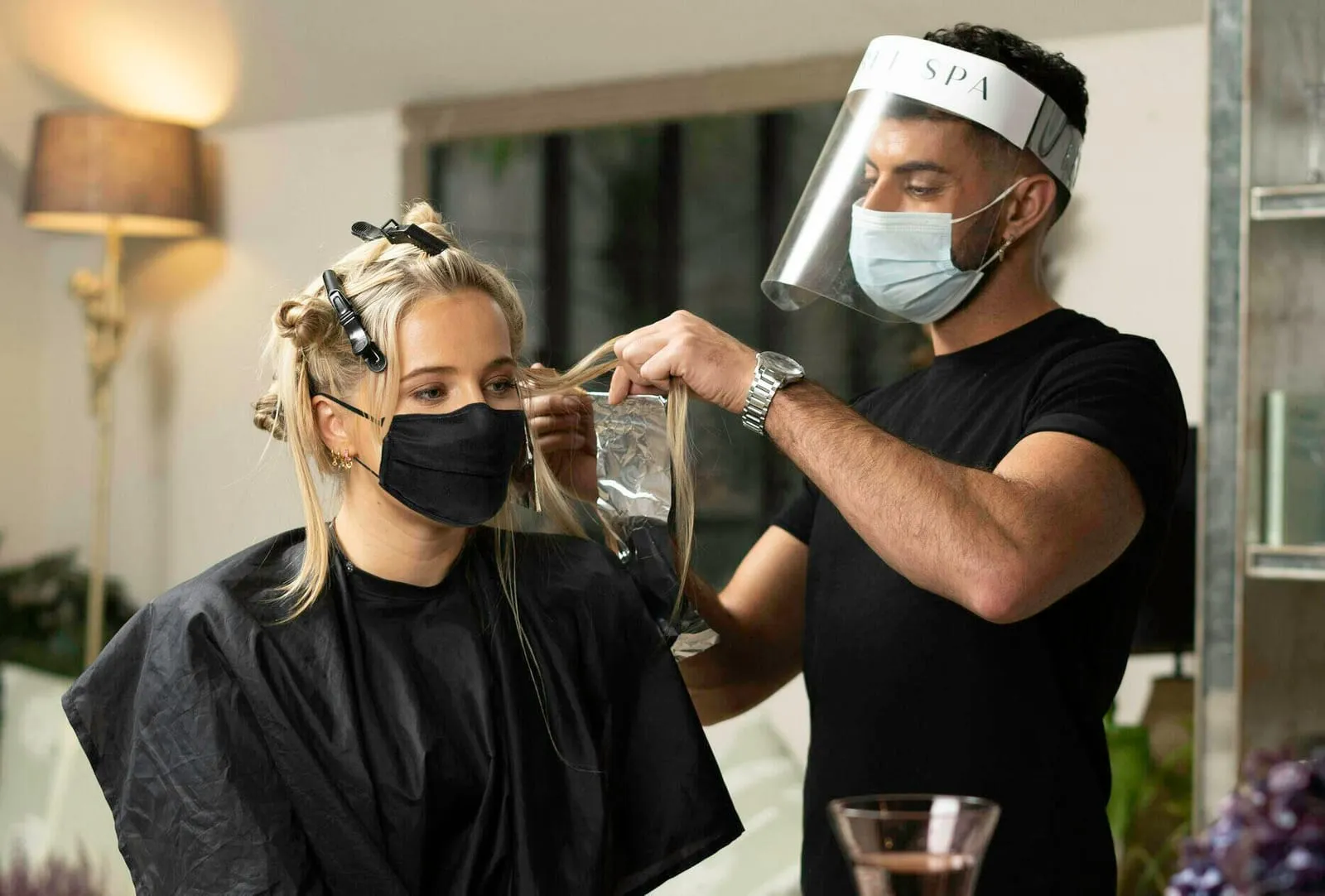 Hair colouring at home
